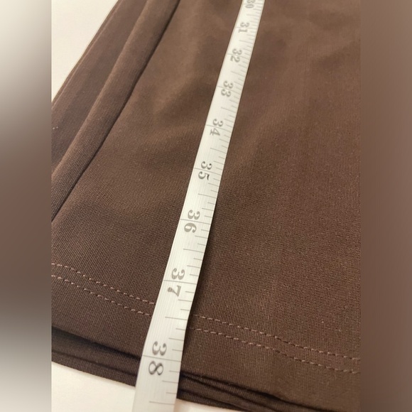 SUSAN GRAVER ESSENTIALS Brown Elastic Waist Pull On Knit Pants Sz Lp - Picture 6 of 6
